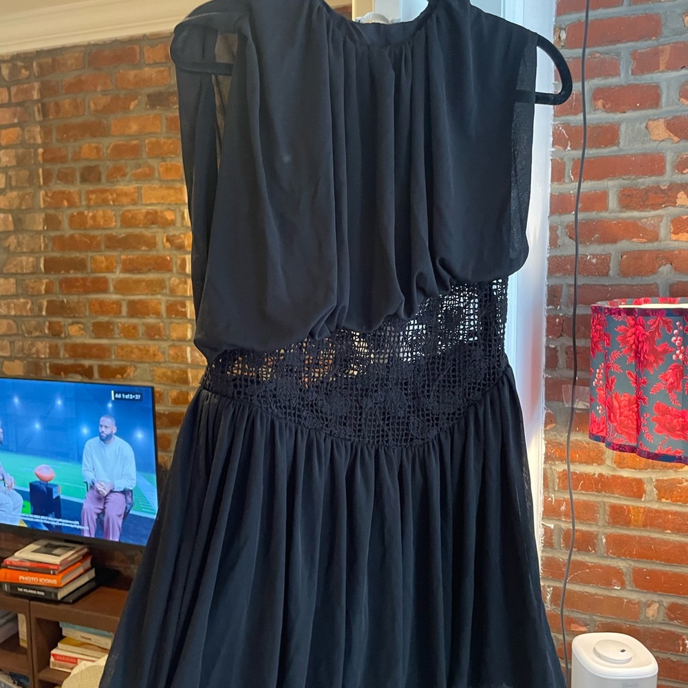 NWOT Zara Black Backless Dress